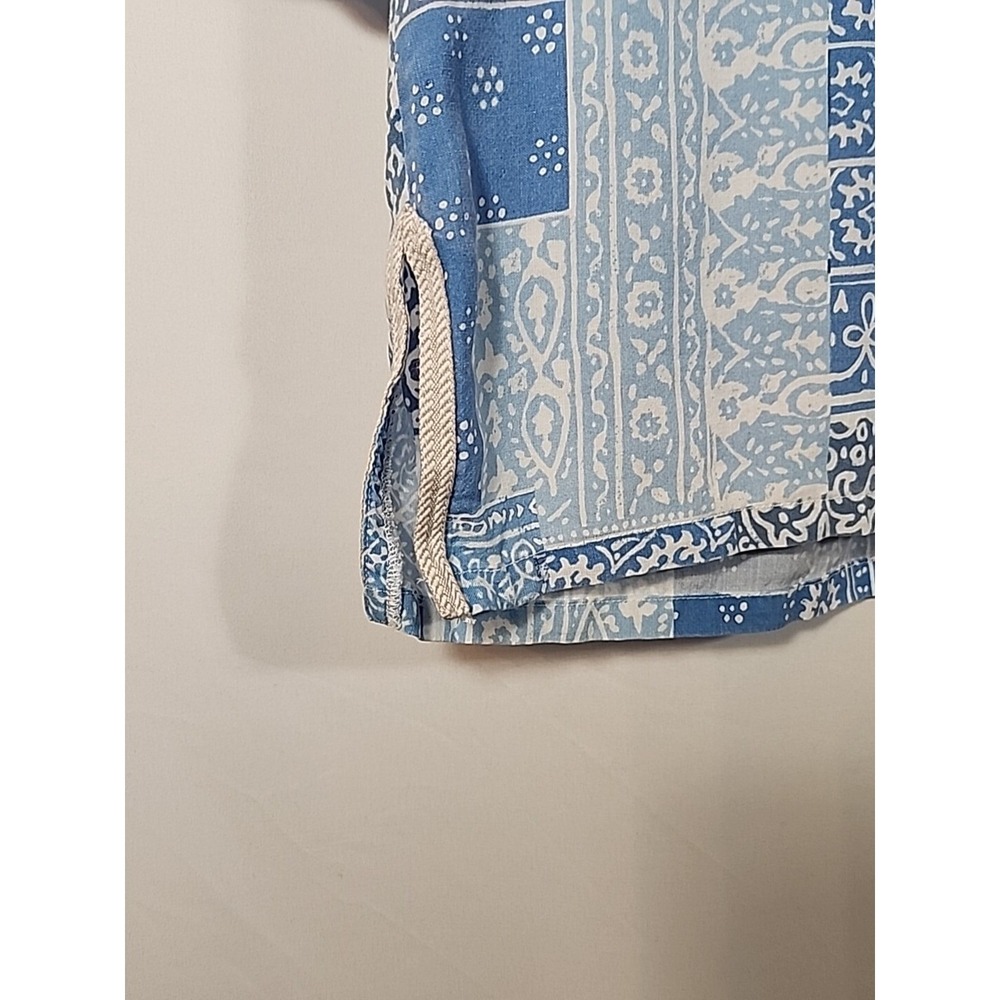 J McLaughlin Paisley Patchwork Tunic Top Pullover Casual Longline Women Size S - Picture 12 of 13